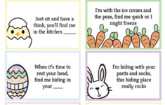 Free Printable Easter Egg Hunt Clues - World Of Printables for Easter Hunt Printable
