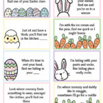 Free Printable Easter Egg Hunt Clues - World Of Printables intended for Easter Eggs Hunt Clues Free Printable