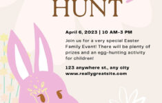 Free Printable Easter Egg Hunt Flyer Templates | Canva pertaining to Free Printable Easter Flyer