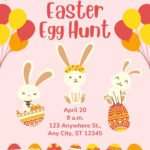 Free Printable Easter Egg Hunt Flyer Templates | Canva with Free Printable Easter Flyer
