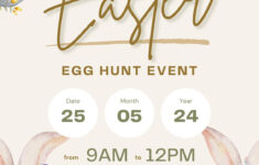 Free Printable Easter Egg Latest Hunt Flyer regarding Free Printable Easter Flyer