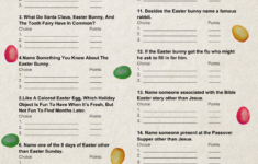 Free Printable Easter Feud, Family Feud-Inspired Game for Free Printable Easter Family Feud