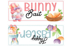 Free Printable Easter Gift Tags (Cute Bunny Designs) - Kim Schob inside Free Printable Easter Treat Bag Toppers
