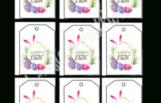 Free Printable Easter Tags {20 Unique Designs} - Cassie Smallwood with Happy Easter Free Printable Tags