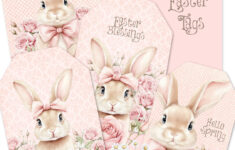 Free Printable Easter Tags – Shabby Bunnies &amp; Roses - Shabby Art for Free Printable Easter Images