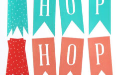 Free Printable Hop, Hop Easter Decor - Paging Supermom regarding Printable Easter Decorations