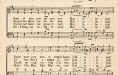 Free Printable Vintage Hymns For Easter • Rose Clearfield with Free Printable Easter Sheet Music