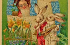 Free Vintage Easter Images: Beautiful Printables For Spring for Free Printable Vintage Easter Cards