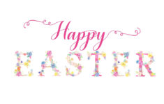Happy Easter Floral Free Printable in Free Printable Happy Easter