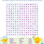 Hop Into Easter Fun With Printable Easter Word Search throughout Easter Puzzles For Adults Printable