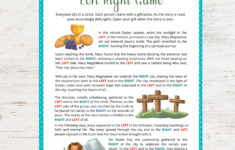 Left Right Easter Story | Left Right Easter Game | Right Left Game for Printable Easter Left Right Game
