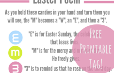M And M Easter Poem Printable intended for M&amp;M Easter Poem Printable