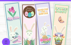 Printable Easter Bookmark, Easter Basket Stuffers Or Class Gifts intended for Easter Bookmark Printable