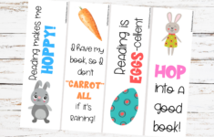 Printable Easter Bookmarks throughout Printable Easter Bookmarks