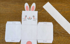 Printable Easter Bunny Basket regarding Easter Bunny Basket Template Printable
