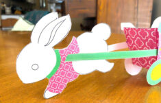 Printable Easter Bunny Craft Template - Thrive At Home within Easter Paper Crafts Printable