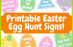 Printable Easter Egg Hunt Signs, Digital Printable Egg Hunt for Printable Easter Signs