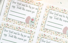 Printable Easter Egg Prize Coupons pertaining to Printable Easter Coupon Template
