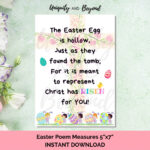 Printable Easter Poem, Easter Poem, Easter Poem For Kids, Easter regarding Printable Easter Poems