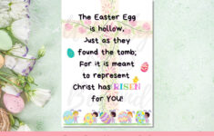Printable Easter Poem, Easter Poem, Easter Poem For Kids, Easter regarding Printable Easter Poems