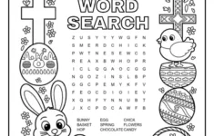Printable Easter Word Search (2 Free Pdf Pages) - Easy Coloring intended for Easter Eggs Puzzle Printable