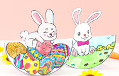 Rocking Printable Bunny Card For Easter - Arty Crafty Kids intended for Easter Bunny Printable Card