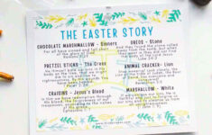 The Easter Story Snack Mix (Free Printable!) - Mindymakes regarding Easter Snack Mix Printable Free