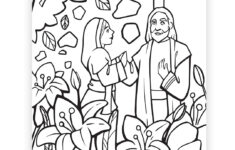 The Garden Tomb Easter Coloring Page throughout Jesus Easter Coloring Pages Printable