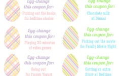 The Larson Lingo: Easter Egg Coupons {Free Printable} inside Printable Easter Coupon Template