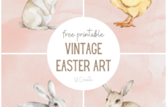 Vintage Easter Art Prints - U Create for Vintage Easter Printable